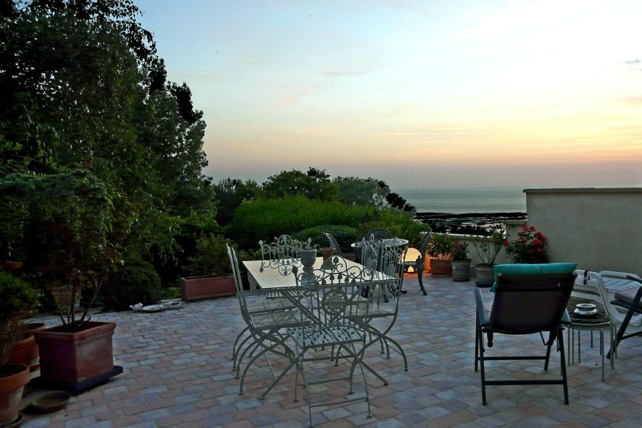 Appartement Terrasse Face Mer Villerville Esterno foto